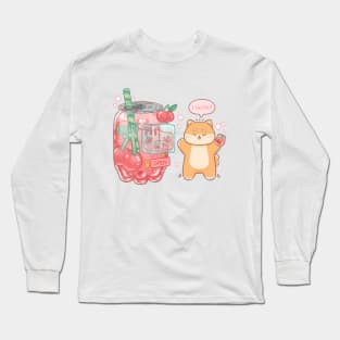 Cherry Soda Shiba Long Sleeve T-Shirt